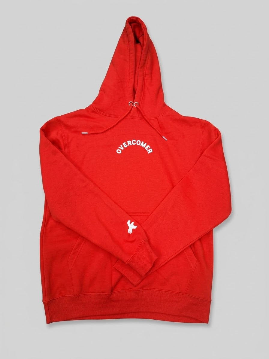 Heavyweight Overcomer Hoodie-Red
