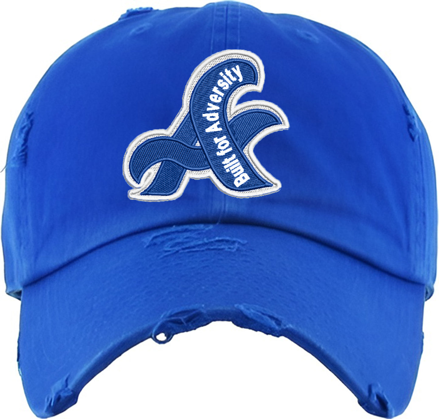 Royal Blue Distressed Cap