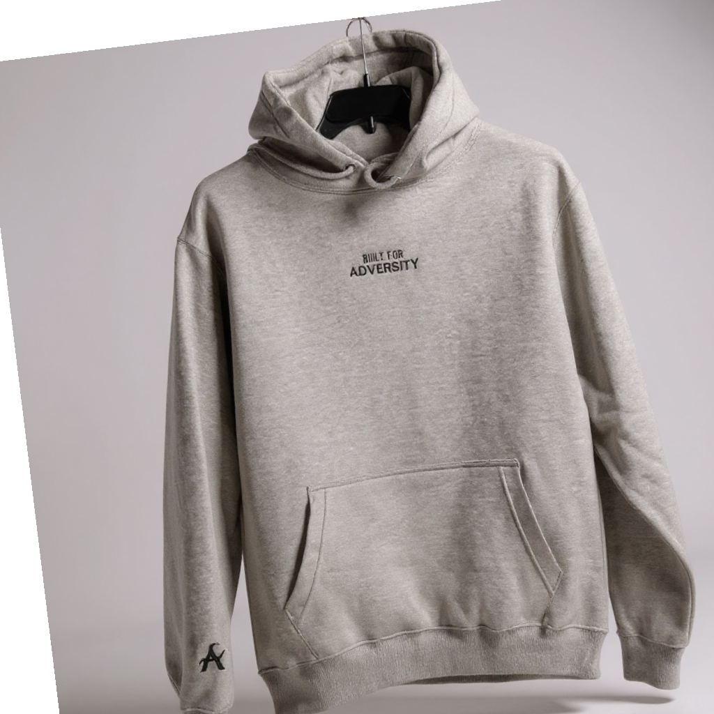 Grey Built for Adversity Hoodie