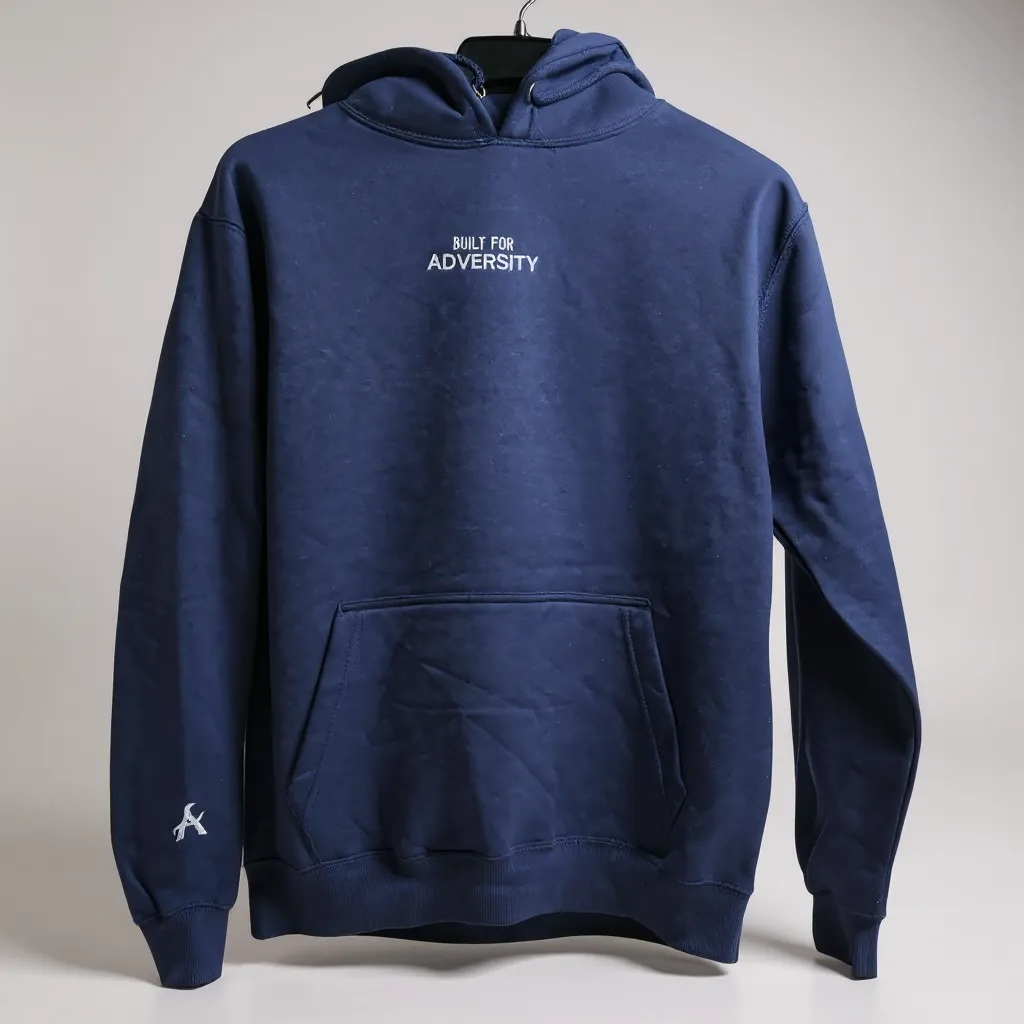 Navy Blue Built for Adversity Hoodie